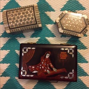 Bundle of 3 jewelry boxes